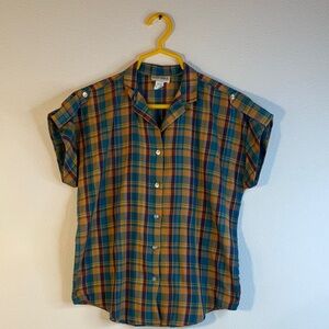 Oak Hill 70s Multicolor Plaid Casual Shirt